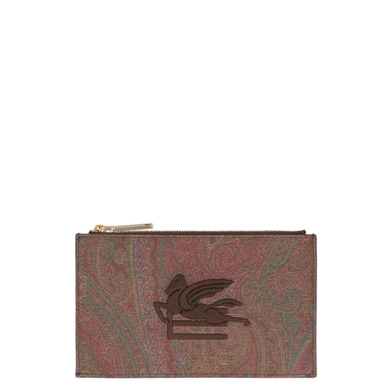 ETRO Paisley pouch with Pegaso patch Woman One Size