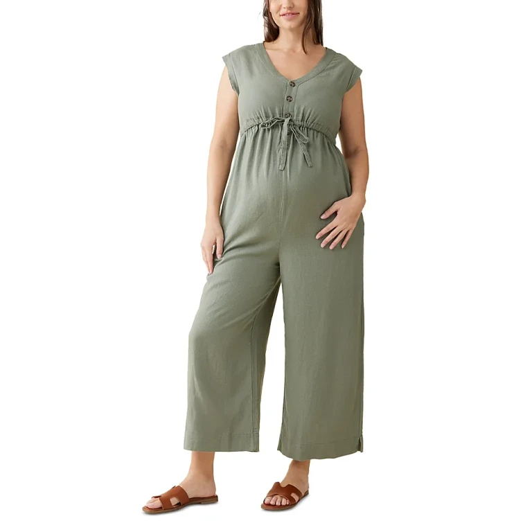 Ingrid & Isabel Linen Blend Jumpsuit
