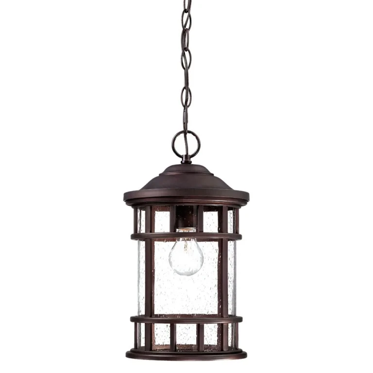 Architectural Bronze One Light Hanging Lantern from the Vista II Collection