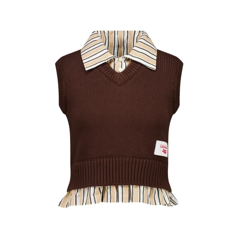 Charles Jeffrey Loverboy V-neck Cropped Vest Shirt