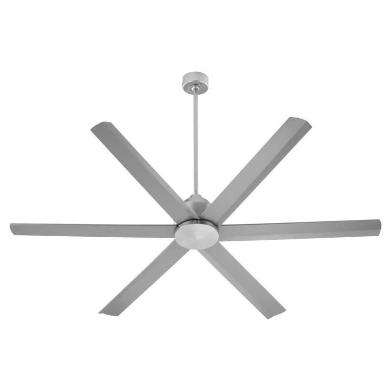Satin Nickel 65"Ceiling Fan from the Titus Collection