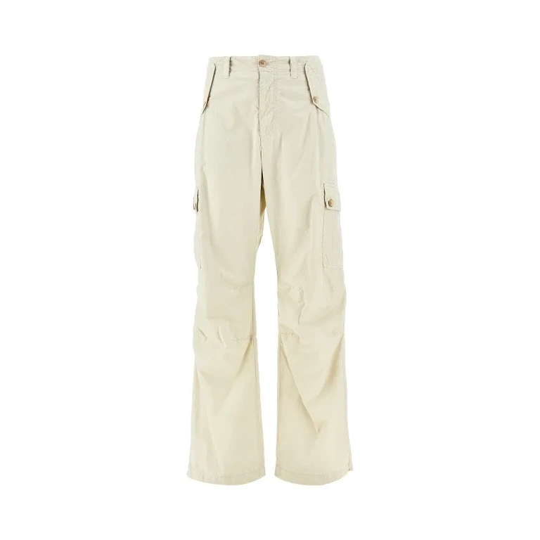 Pantalones cargo de algodón Dolce & Gabbana con placa de logo