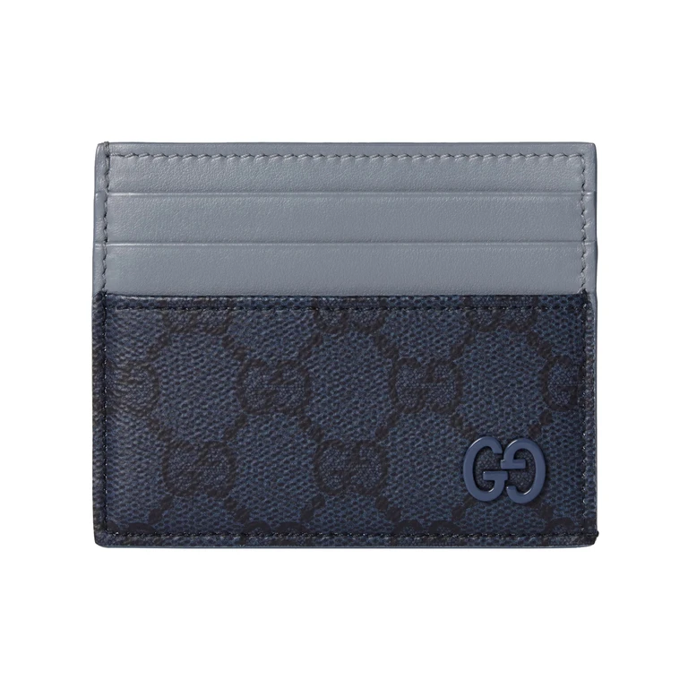 Gucci Card Case Blue Portafoglio - Men