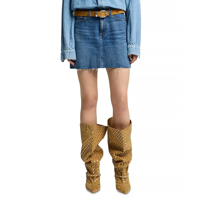 7 For All Mankind Denim Mini Skirt Dress