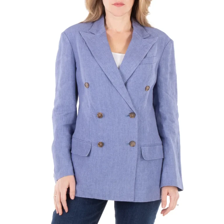 Polo Ralph Lauren Delave Double-Breasted Linen Blazer