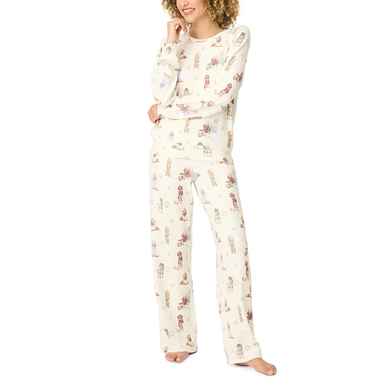 Pj Salvage Ruff On The Range Pajama Set