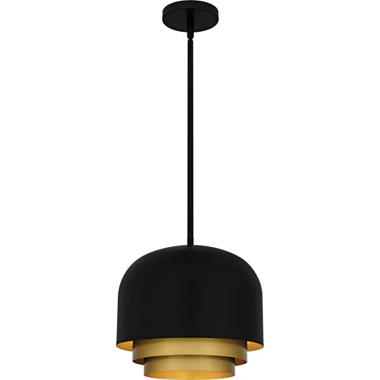 Matte Black Pendant from the Frankie Collection