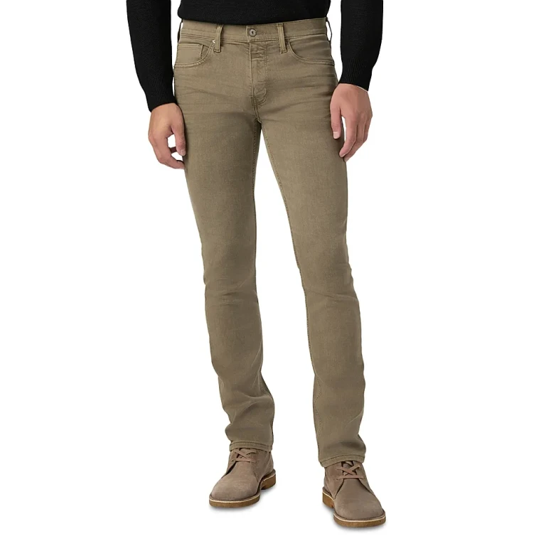 Paige Federal Slim Straight Jeans in Vintage Deep Verdant