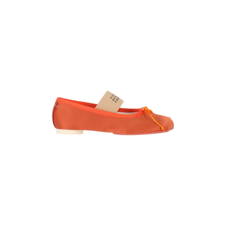 MM6 Maison Margiela Flat shoes Orange Upper: Polyester - Women