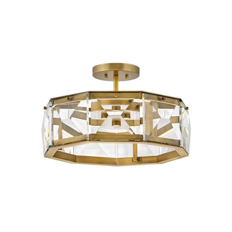 Heritage Brass LED Semi-Flush Mount from the Jolie Collection