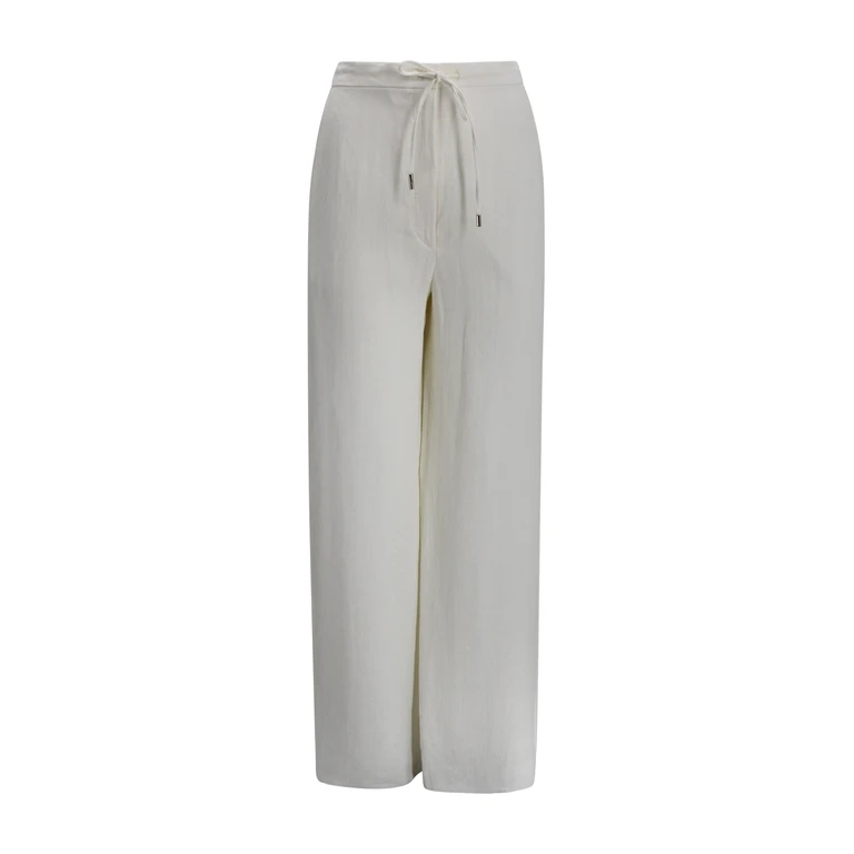 Max Mara Studio Trousers Beige Linen - Women