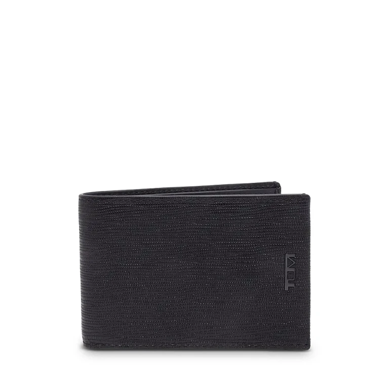 Tumi Nassau Slg Slim Leather Embossed Billfold Wallet