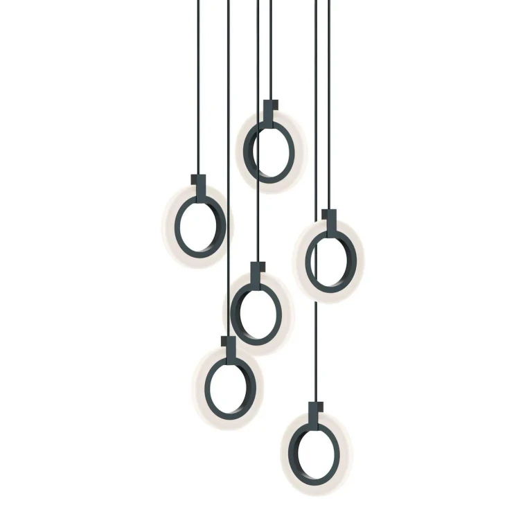 Black LED Pendant from the Halo Collection