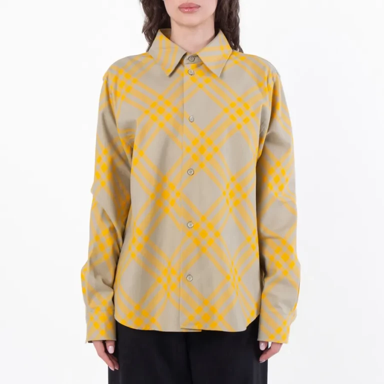 Burberry Long Sleeve Check Pattern Flannel Shirt
