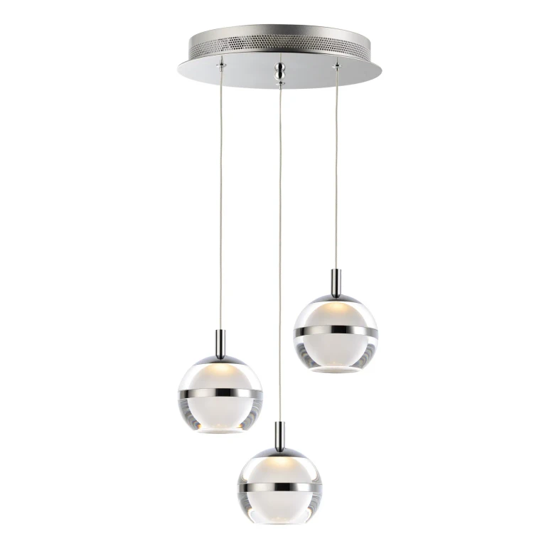 Polished Chrome LED Pendant from the Swank Collection