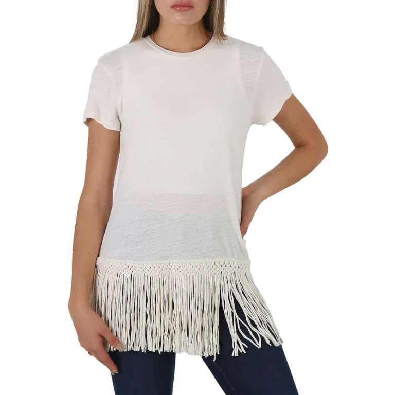 Polo Ralph Lauren Ladies Fringed Hem T-Shirt