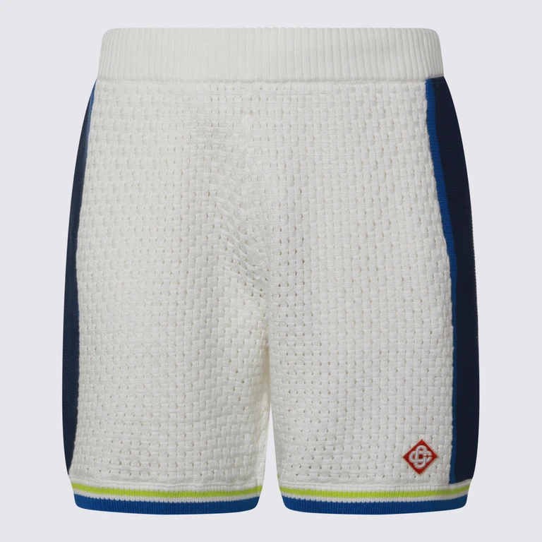 Casablanca Shorts White Co Pl - Men