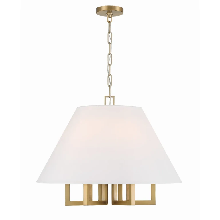 Vibrant Gold Six Light Chandelier from the Westwood Collection