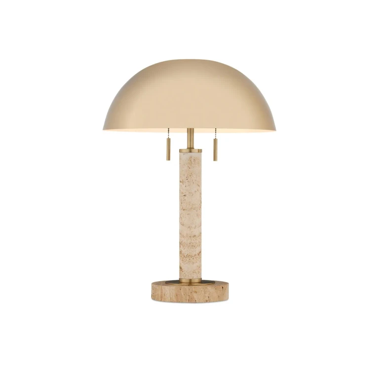 Brass Natural Table Lamp from the Miles Collection