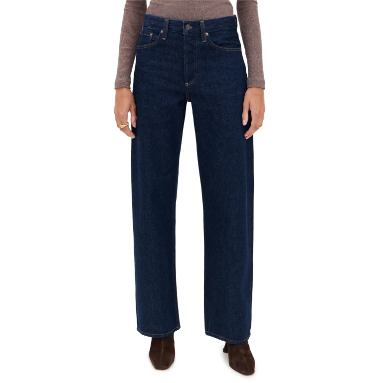 Agolde Arc High Rise Wide Leg Jeans in Rinse