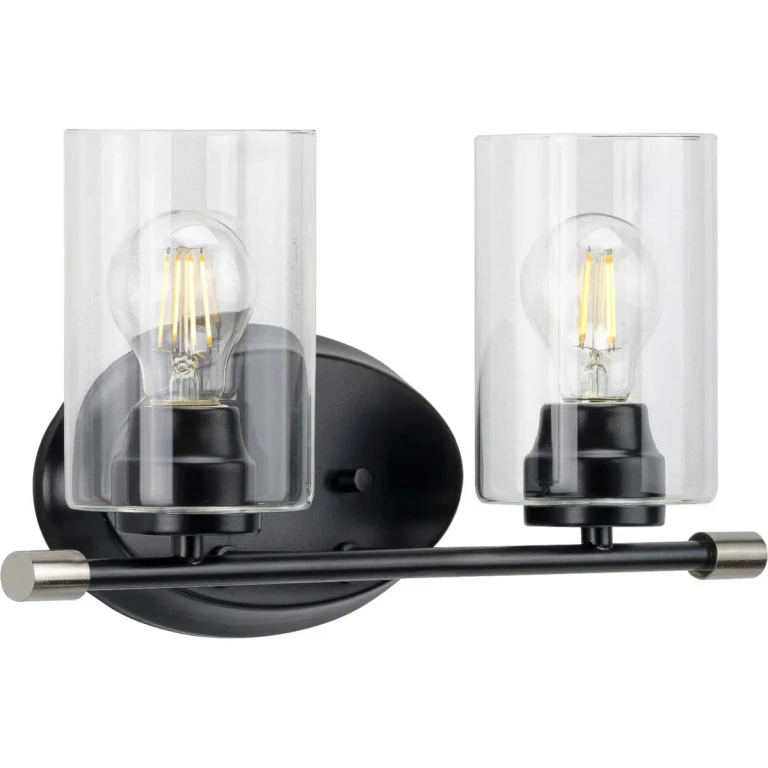 Black Two Light Bath from the Riley Collection