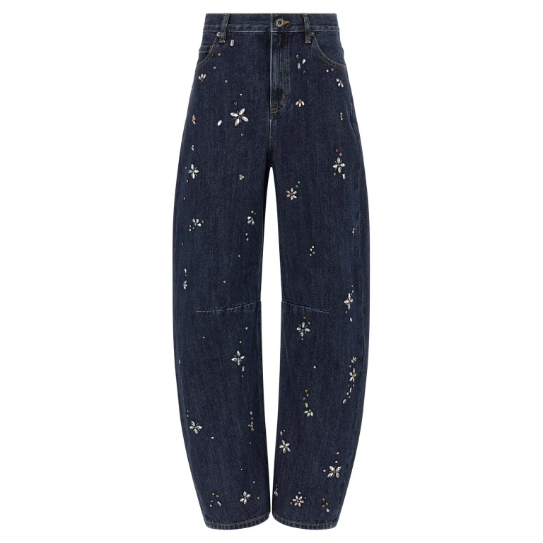 self-portrait Barrel Leg Jeans