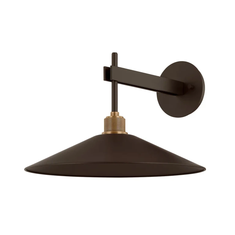 Patina Brass Bronze LED Wall Sconce from the Harac Collection