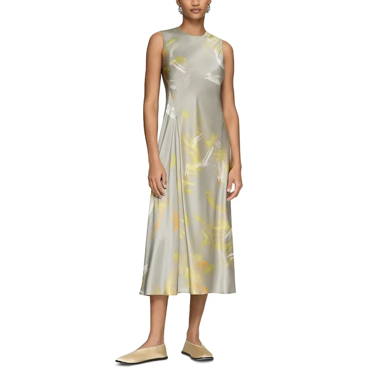 Lafayette 148 New York Silk Asymmetric Dress