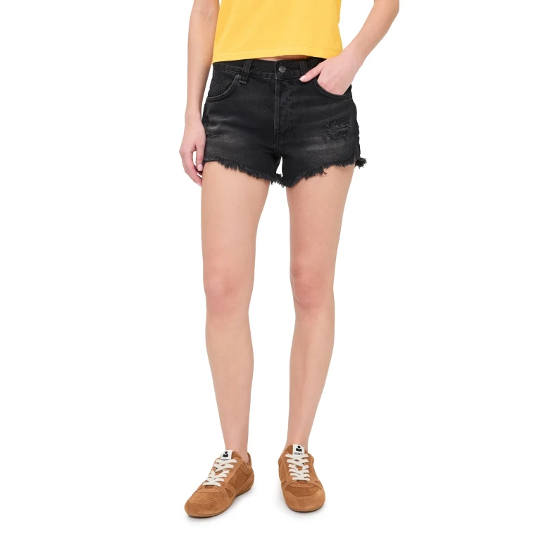 Free People Now Or Never Denim Shorts Zodiac 30