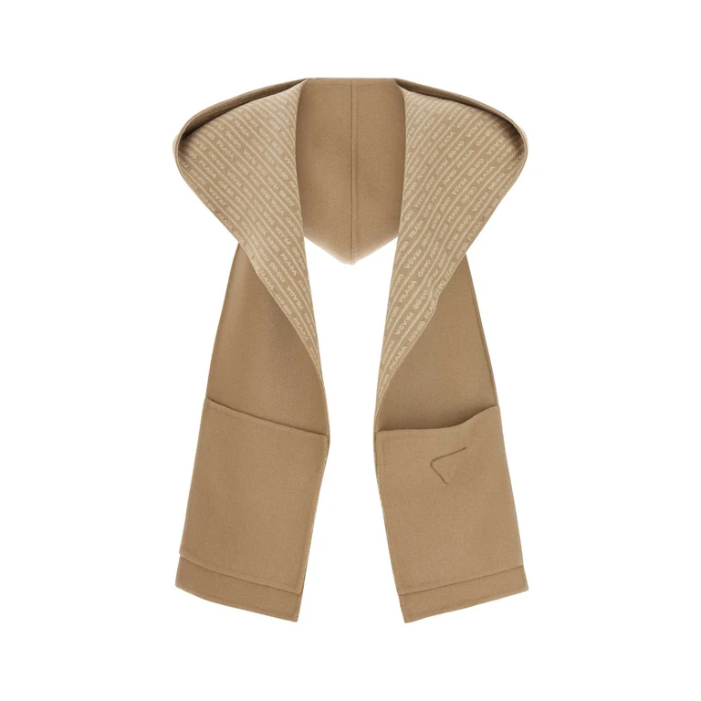 Prada Camel Wool Scarf