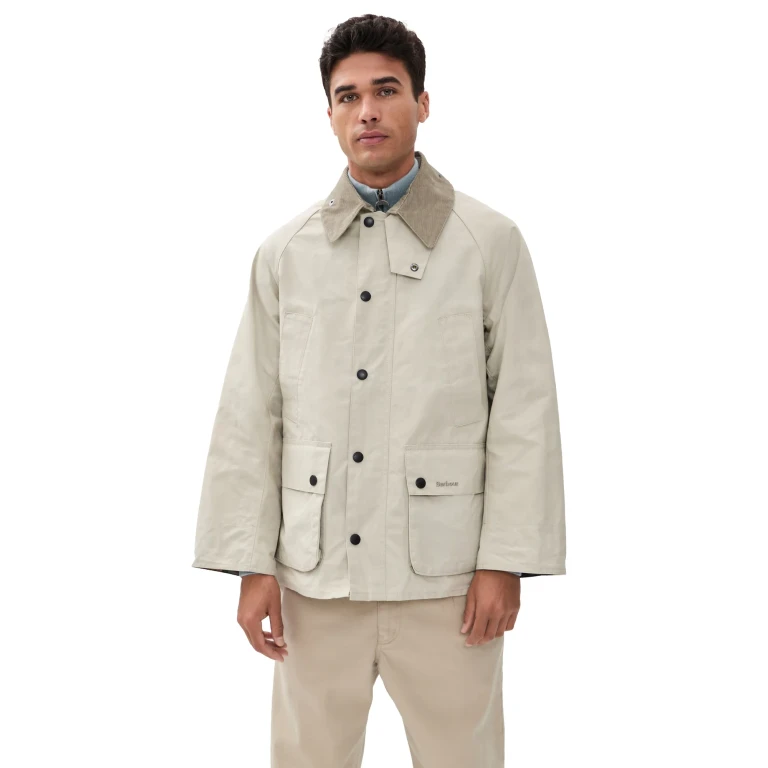 Barbour Oversized Bedale Cotton Jacket Clay 38
