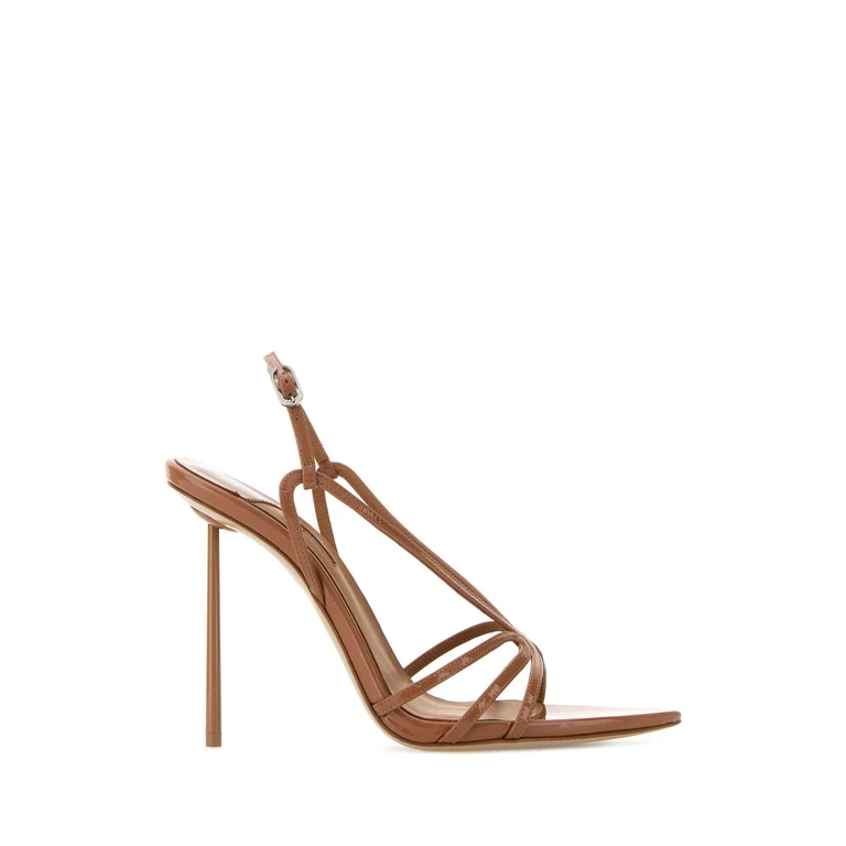 Le Silla Camel Leather Eugenie Sandals Cuba Sandali - Women