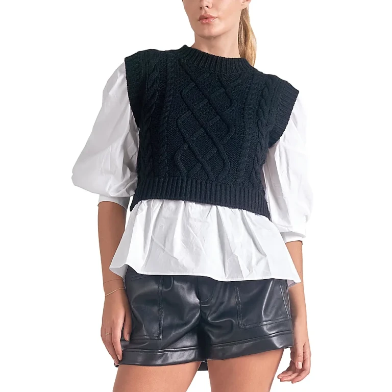 Elan Layered Look Sweater