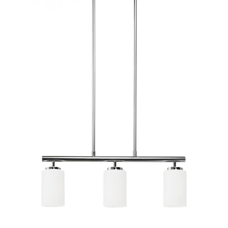 Chrome Three Light Island Pendant from the Oslo Collection