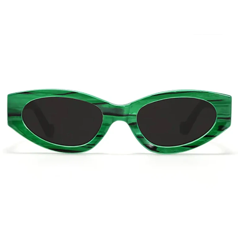 Kat x Money Moves - Green Cateye Sunglasses - Green