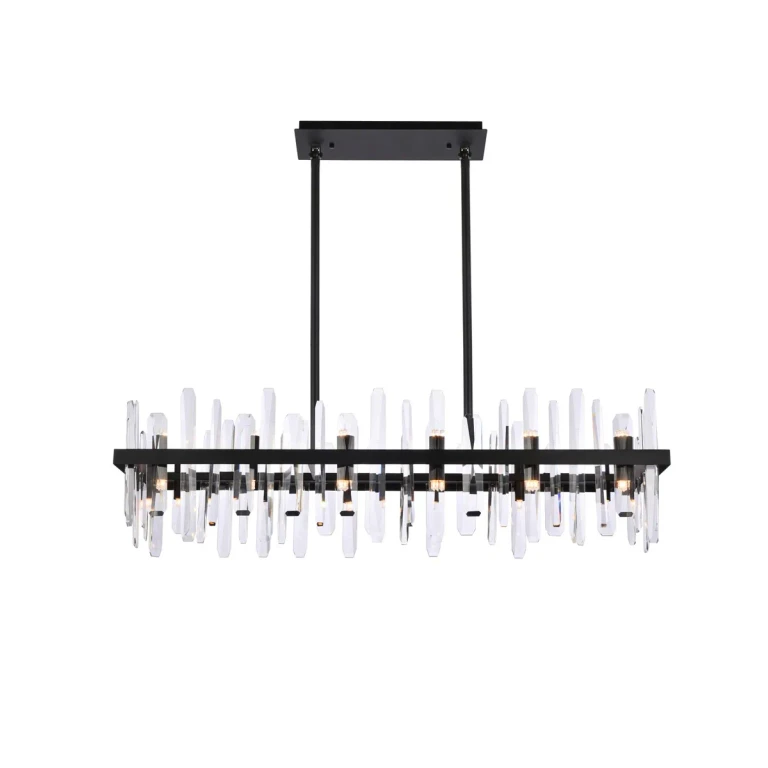 Black 24 Light Chandelier from the Serena Collection