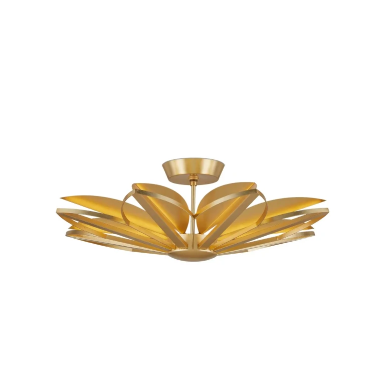 Gold Leaf Semi-Flush Mount from the Stewart Collection