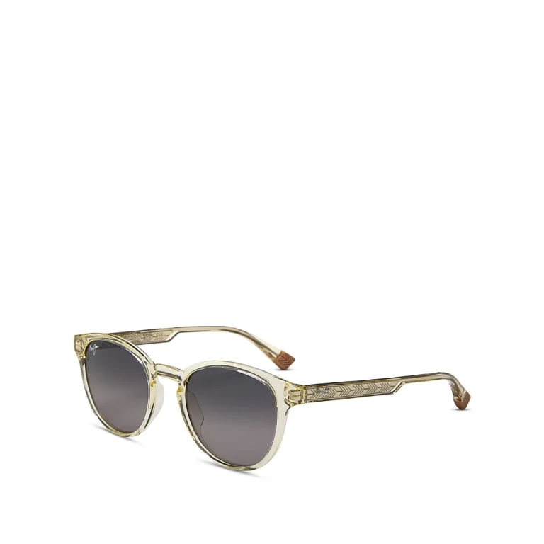 Maui Jim Hiehie Polarized Round Sunglasses, 50mm