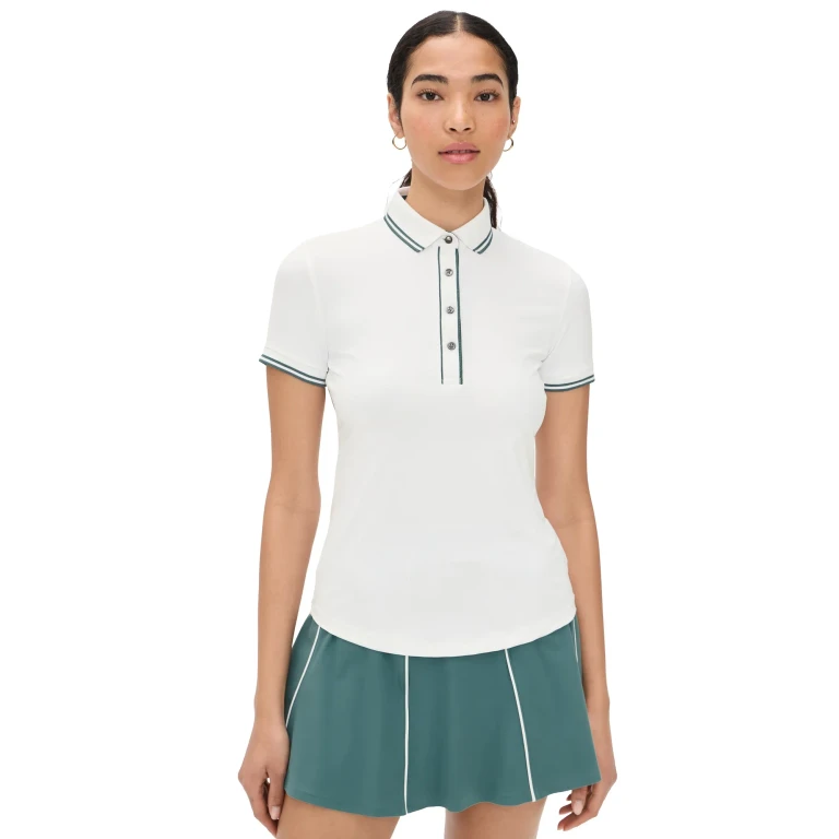 Greyson Luxe Scarlett Polo Top Arctic/100 M