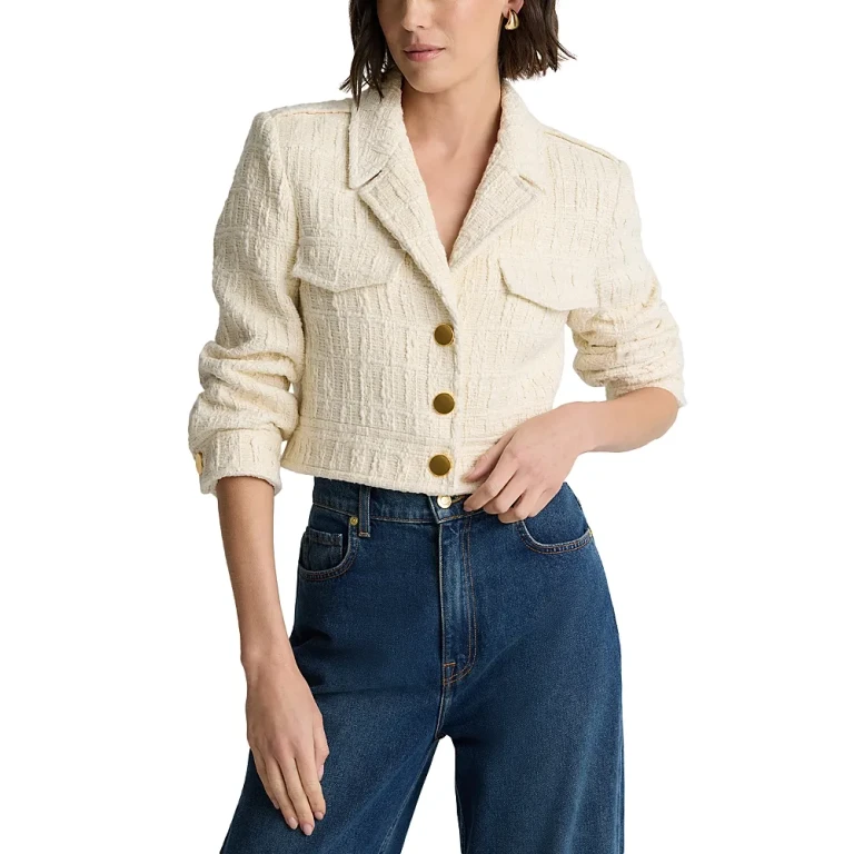 St. John Plaid Textured Jacket