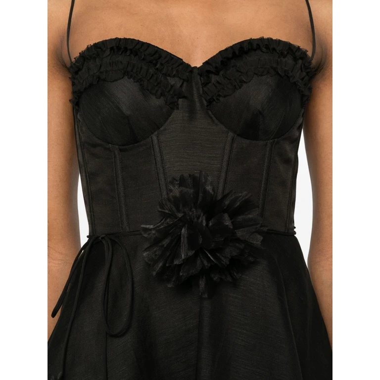 Zimmermann Dresses Black Linen Silk - Women