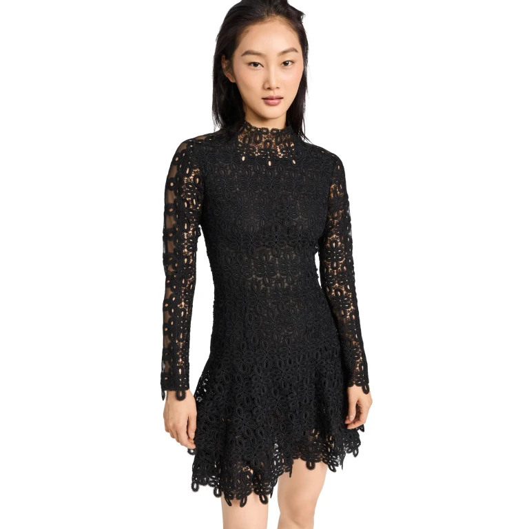 SIMKHAI Joy Lace Mini Dress White 8