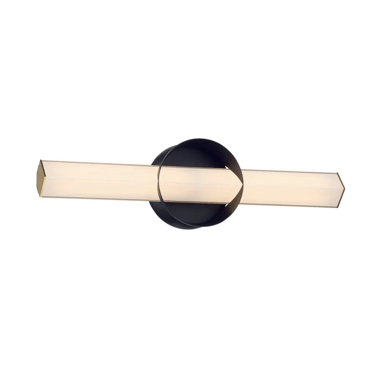 George Kovacs Inner Circle Wall Sconce in Coal and Honey Gold - P1542-688-L