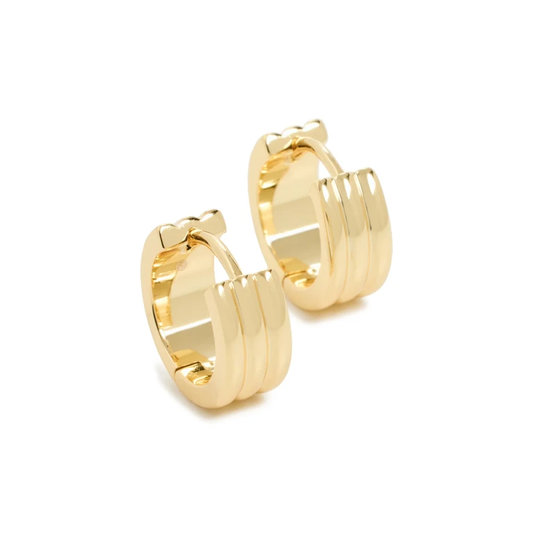 Gorjana Reed Hoops Gold One Size