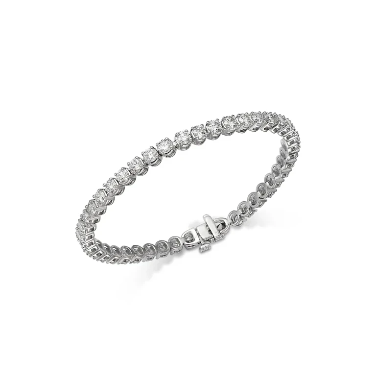 Diamond Tennis Bracelet in 14K White Gold, 7.0 tcw