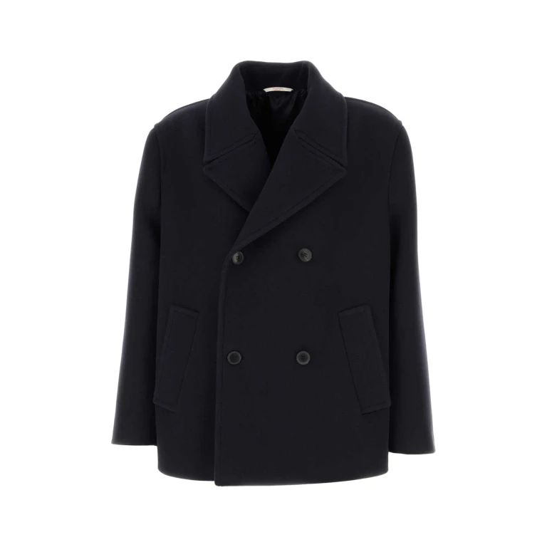 Valentino Garavani Midnight Blue Wool Coat