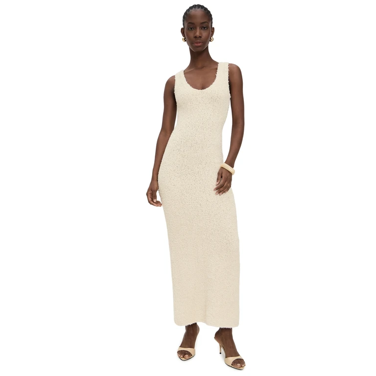 SIR. Tropicana Scoop Neck Maxi Dress Natural 4