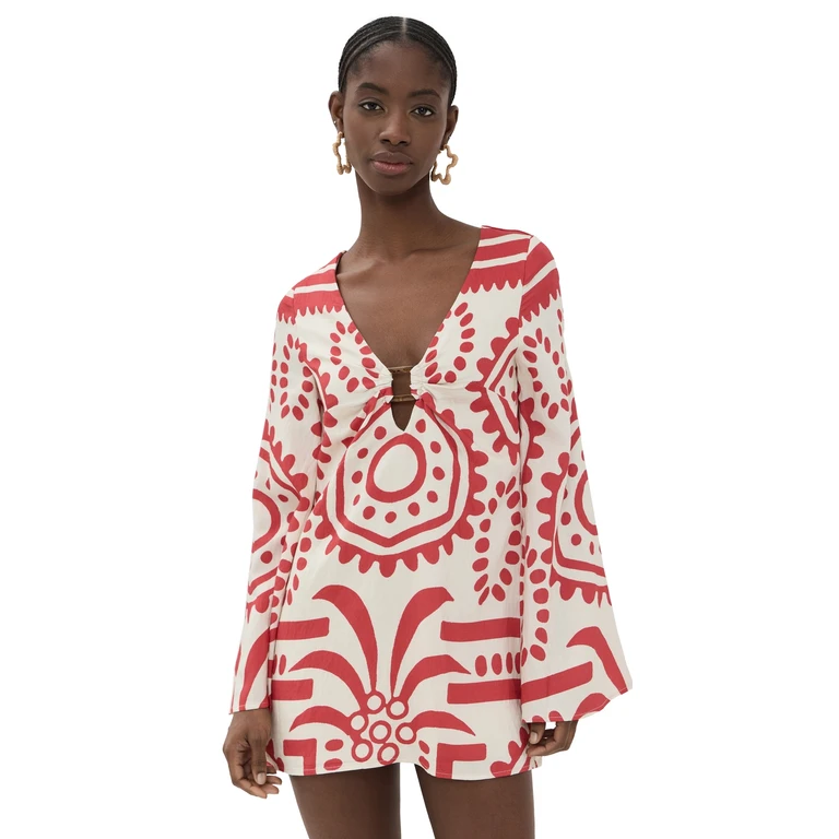 Seven Wonders Calli Mini Dress Red Multi L