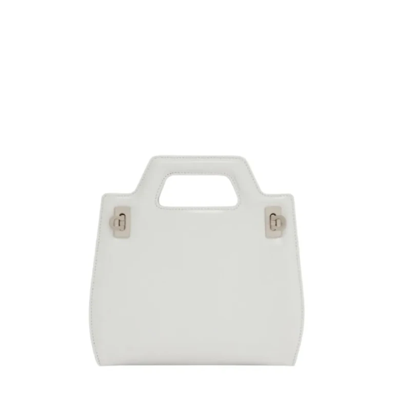 Ferragamo Mini Wanda Top Handle Leather Hand Bag