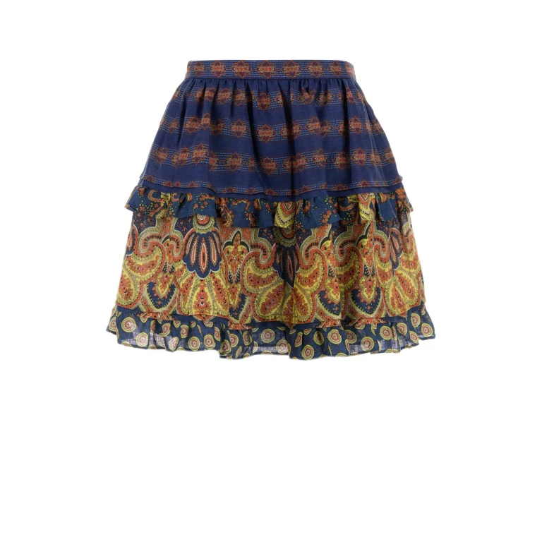 Valentino Garavani Printed Linen Skirt